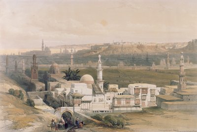 Kairo vom Tor von Citizenib, Blick auf die Wüste von Suez, aus Ägypten und Nubien, Band 3 von David Roberts